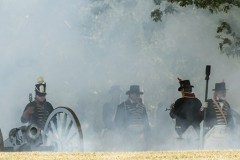 Siege of Fort Erie, War of 1812 reenactment weekend, 2016.